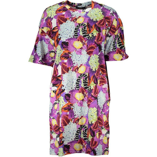 Cavalli Class Purple Cotton Dress - Arichezz.store