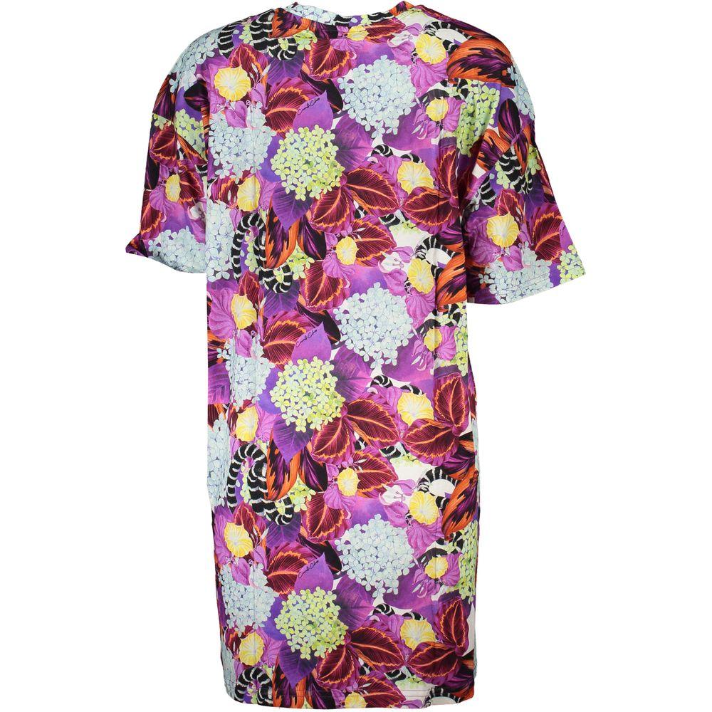 Cavalli Class Purple Cotton Dress - Arichezz.store