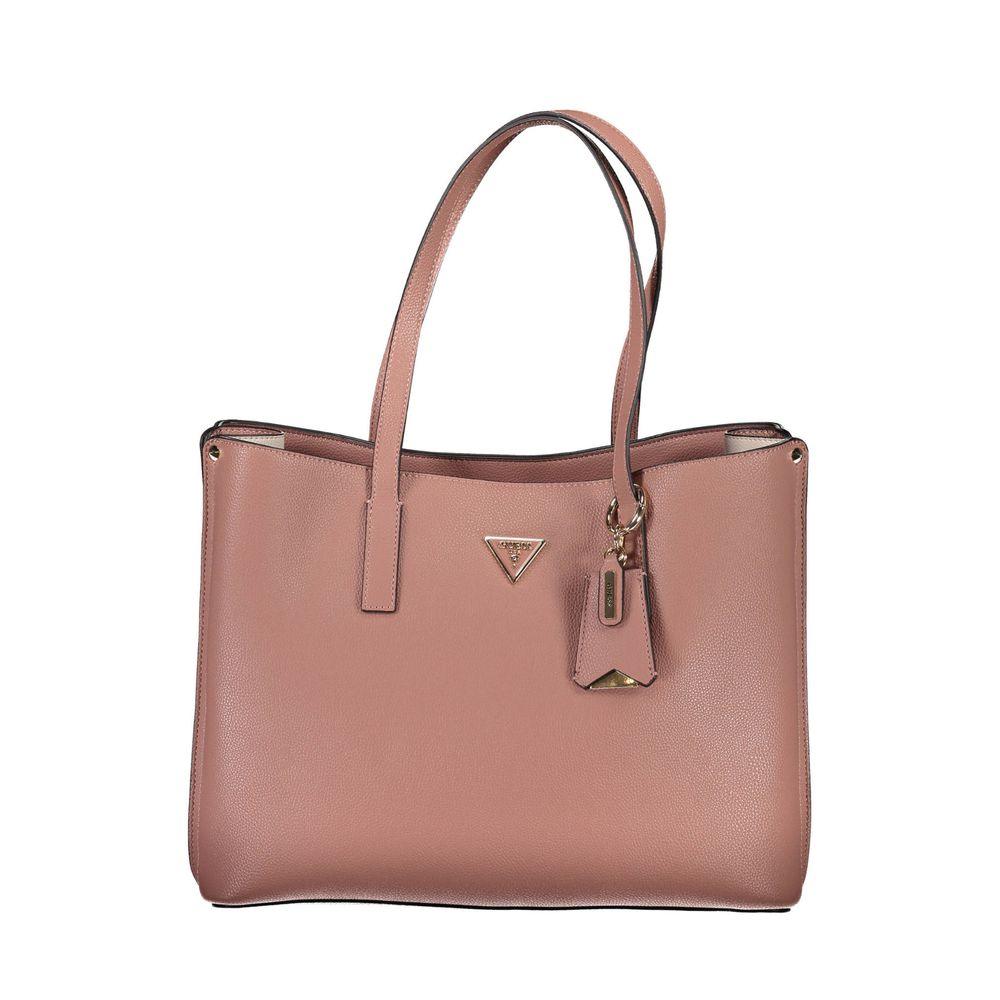 Guess Jeans Pink Polyethylene Handbag - Arichezz.store