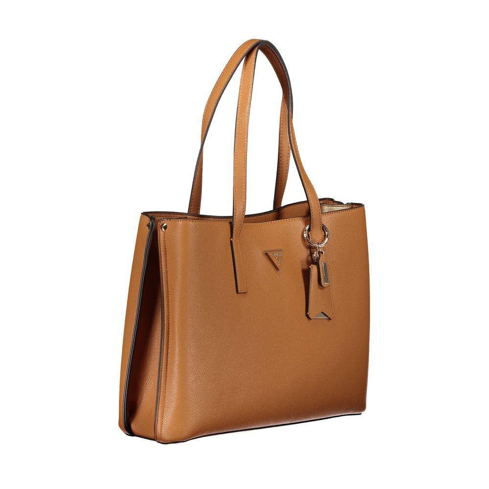 Guess Jeans Brown Polyethylene Handbag - Arichezz.store