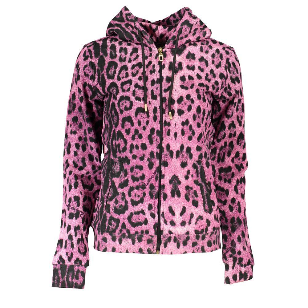 Cavalli Class Pink Cotton Women Sweater - Arichezz.store