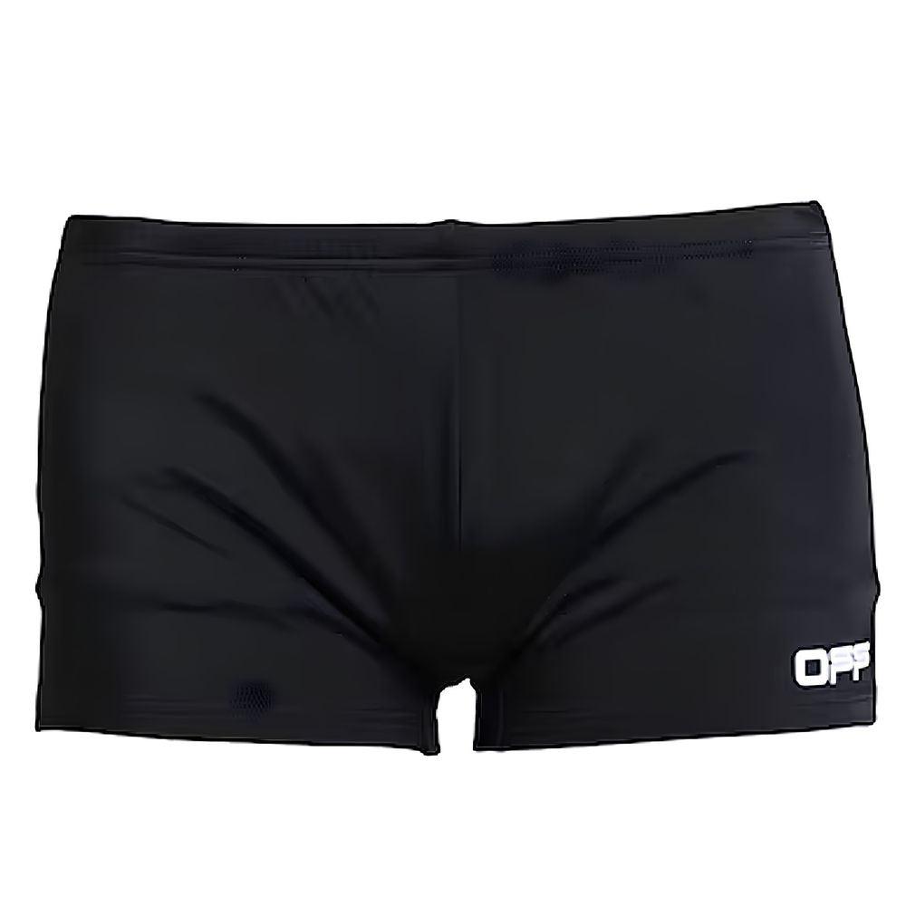 Off-White Black Nylon Men Swim Trunk - Arichezz.store