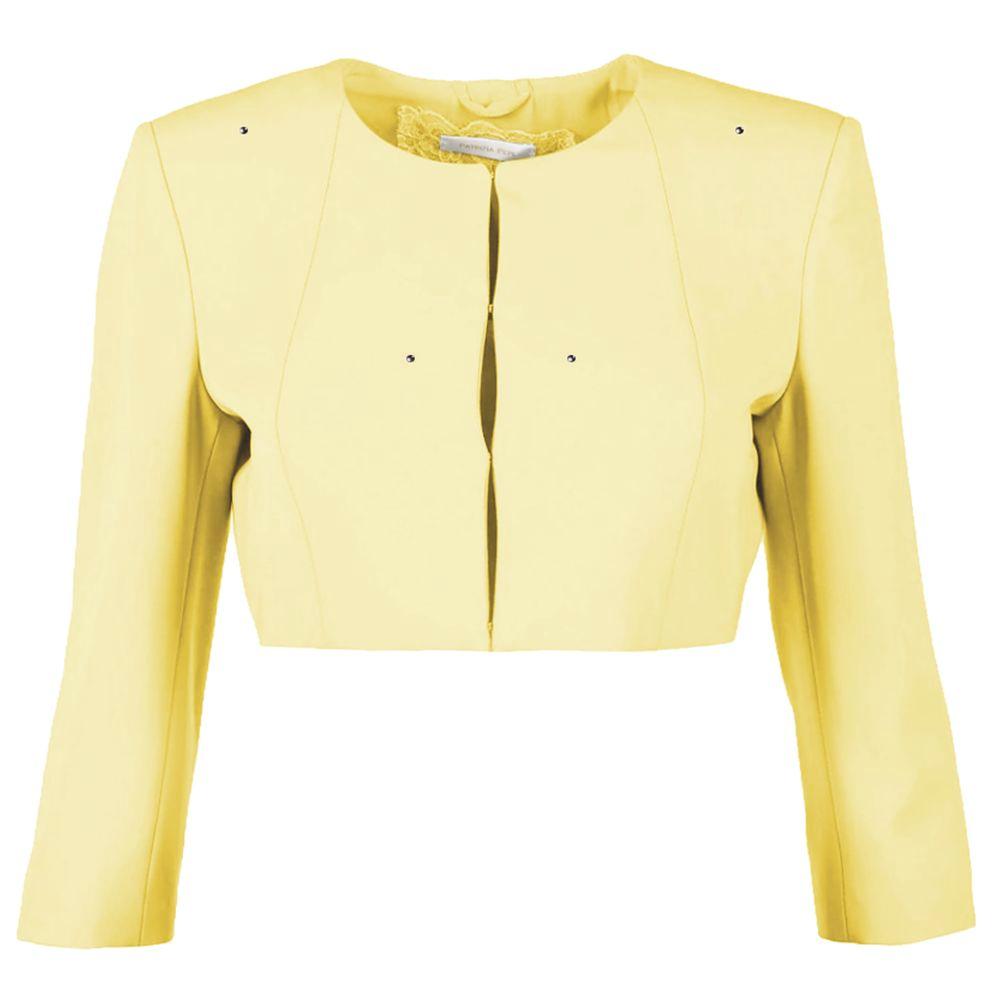 Patrizia Pepe Women's Yellow Short Jacket - Arichezz.store