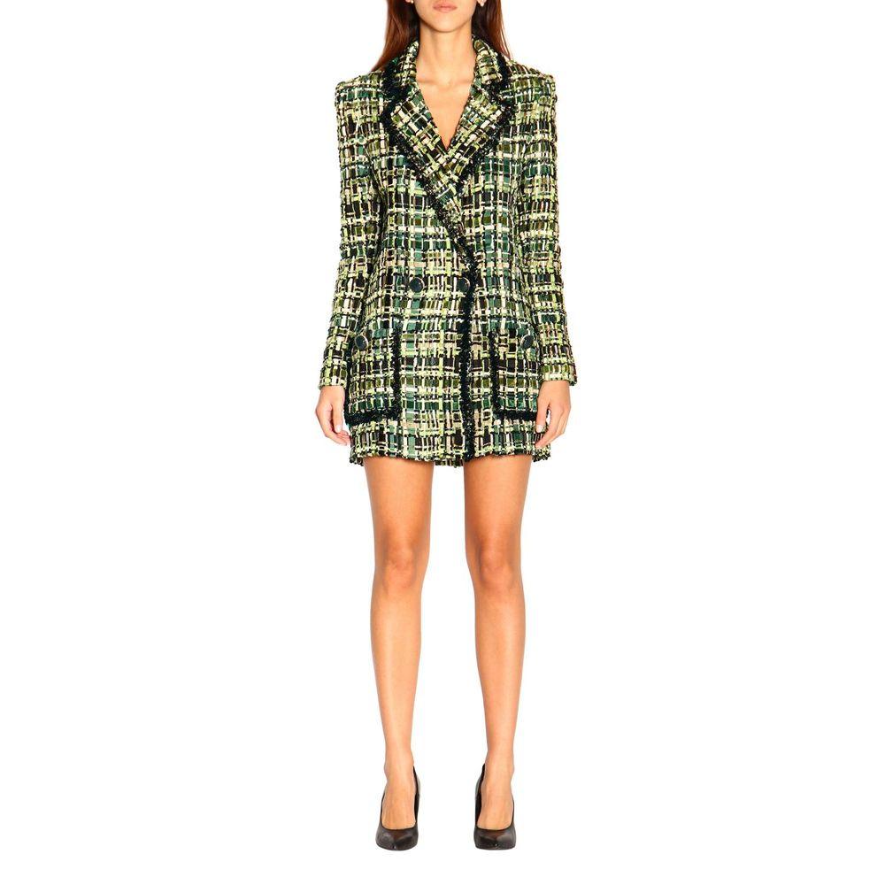 Elisabetta Franchi Forest Green Buttoned Jacket - Arichezz.store