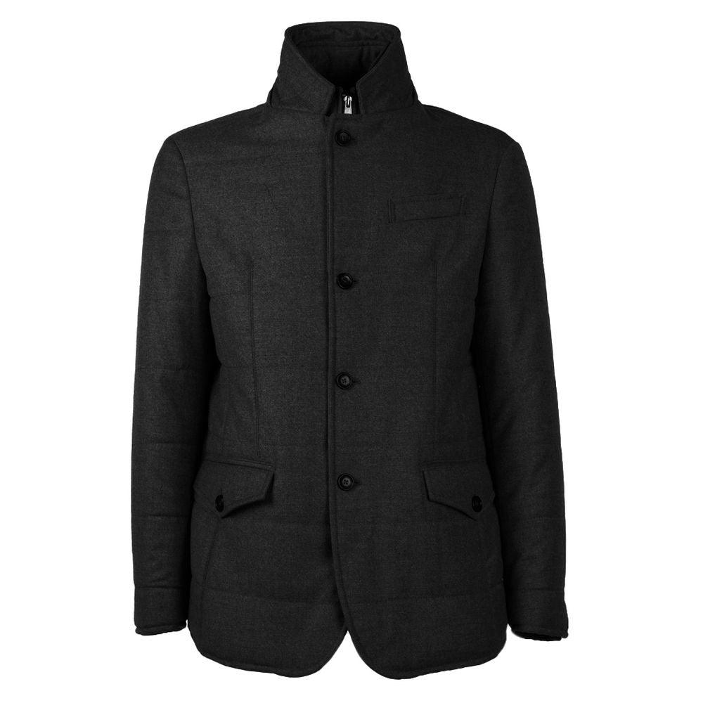 Made in Italy Elegant Wool-Cashmere Men's Coat - Arichezz.store