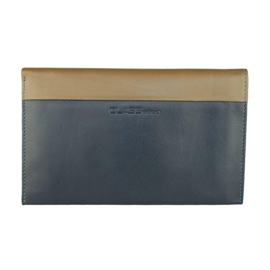 Cavalli Class Blue Leather Men's Wallet - Arichezz.store