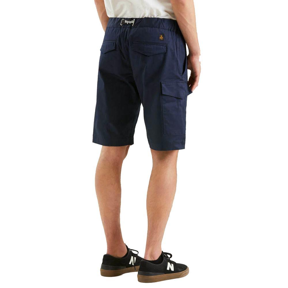 Refrigiwear Elegant Blue Cotton Blend Shorts - Arichezz.store