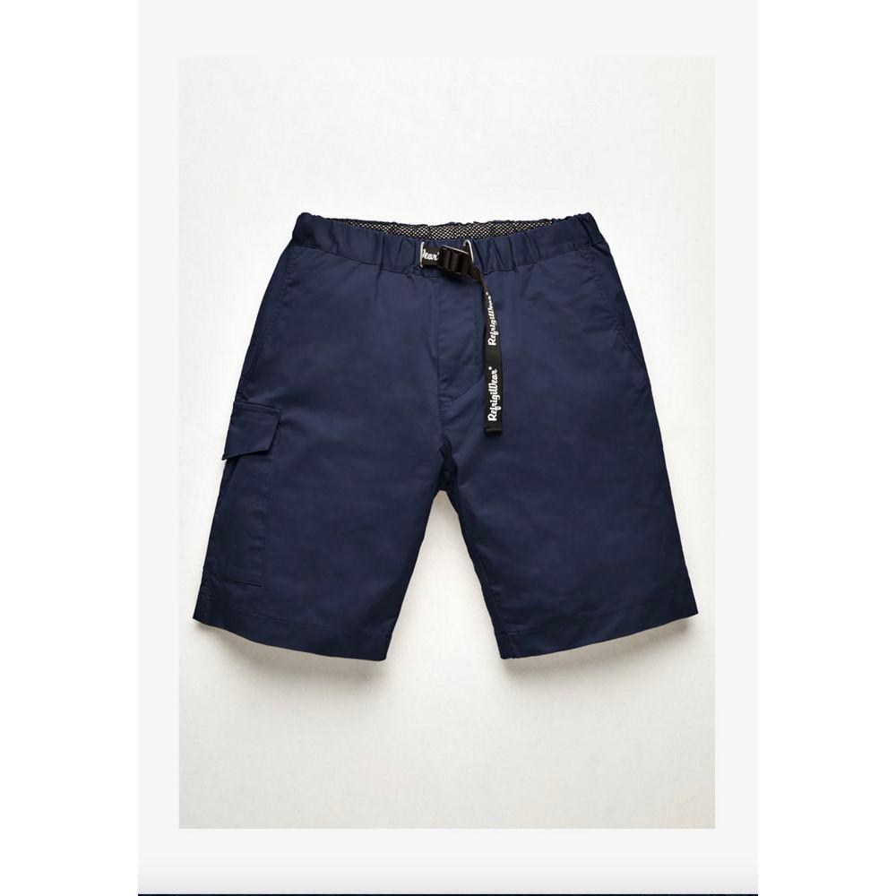 Refrigiwear Elegant Blue Cotton Blend Shorts - Arichezz.store