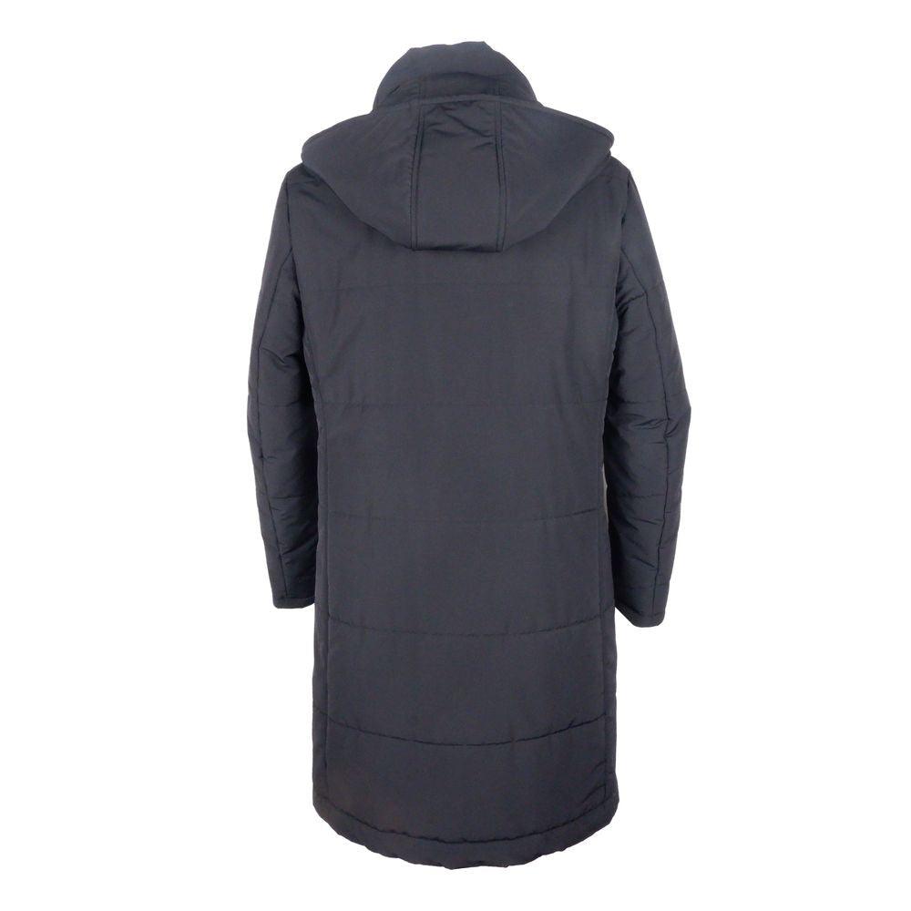 Made in Italy Black Wool Men Raincoat - Arichezz.store