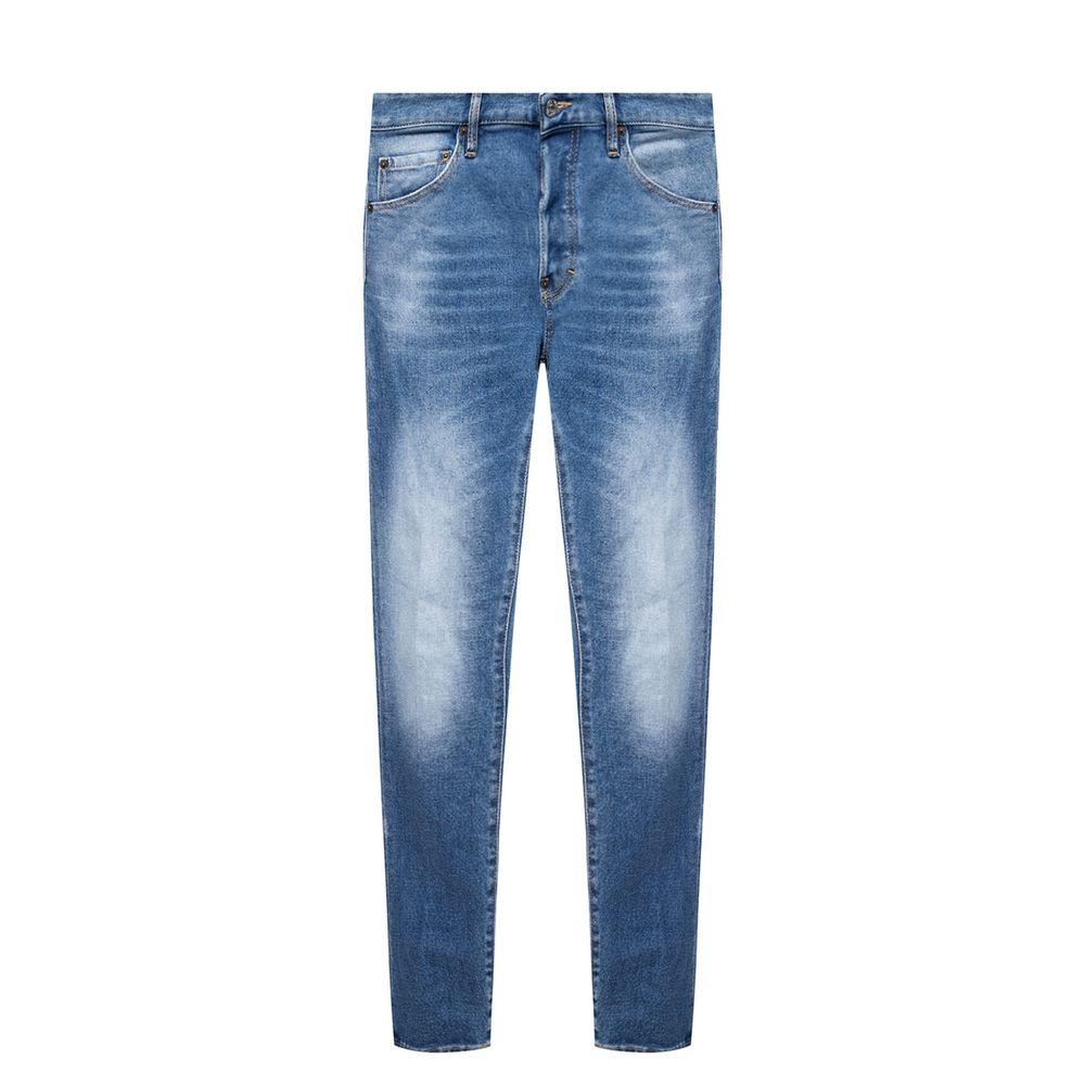 Dsquared² Blue Cotton Men's Distressed Jean - Arichezz.store