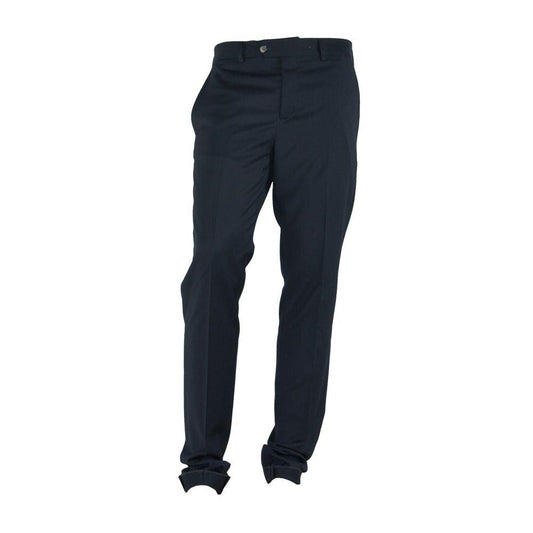 Made in Italy Elegant Black Italian Designer Trousers - Arichezz.store