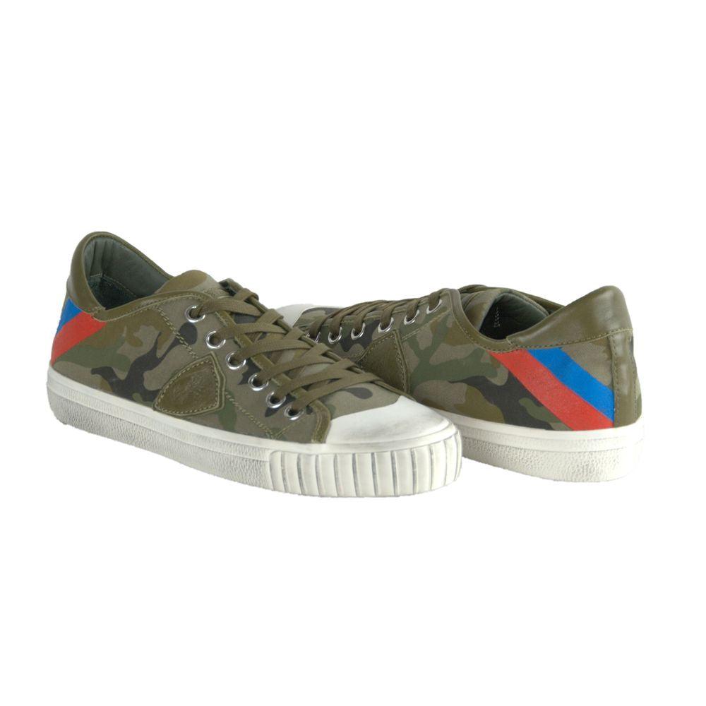 Philippe Model Green Leather Men Sneaker - Arichezz.store