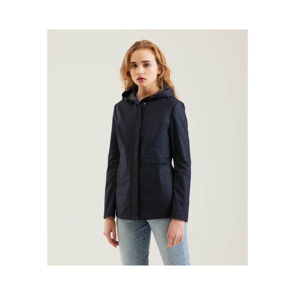 Refrigiwear Blue Polyester Women Jacket - Arichezz.store