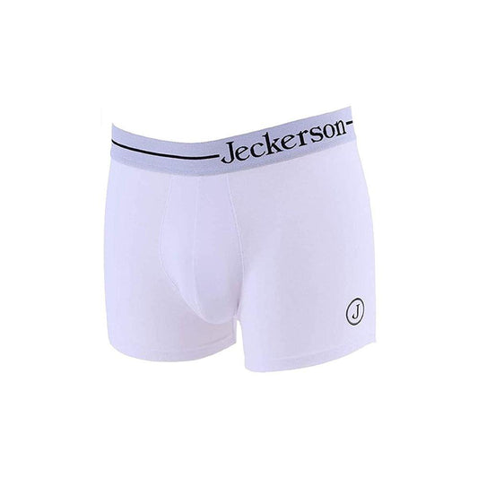 Jeckerson White Cotton Men Boxer - Arichezz.store