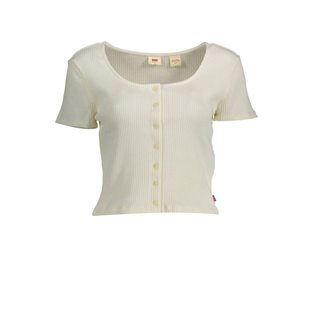 Levi's White Cotton Women Top - Arichezz.store