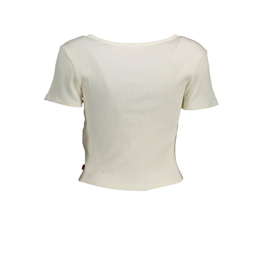 Levi's White Cotton Women Top - Arichezz.store