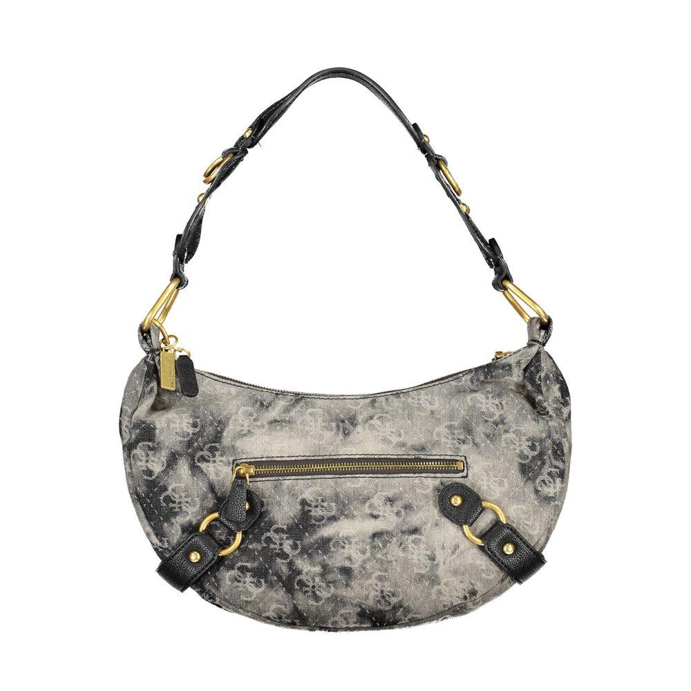 Guess Jeans Grey and Black Polyester Handbag - Arichezz.store