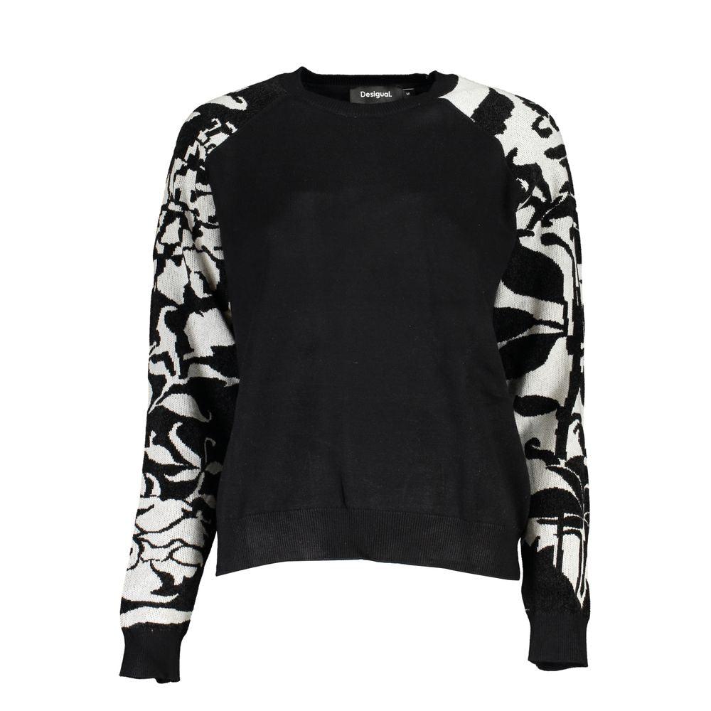 Desigual Chic High Neck Sweater with Contrast Details - Arichezz.store