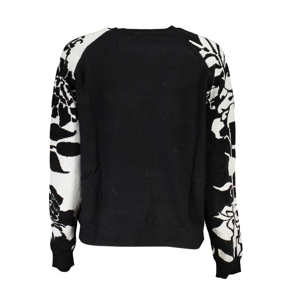 Desigual Chic High Neck Sweater with Contrast Details - Arichezz.store