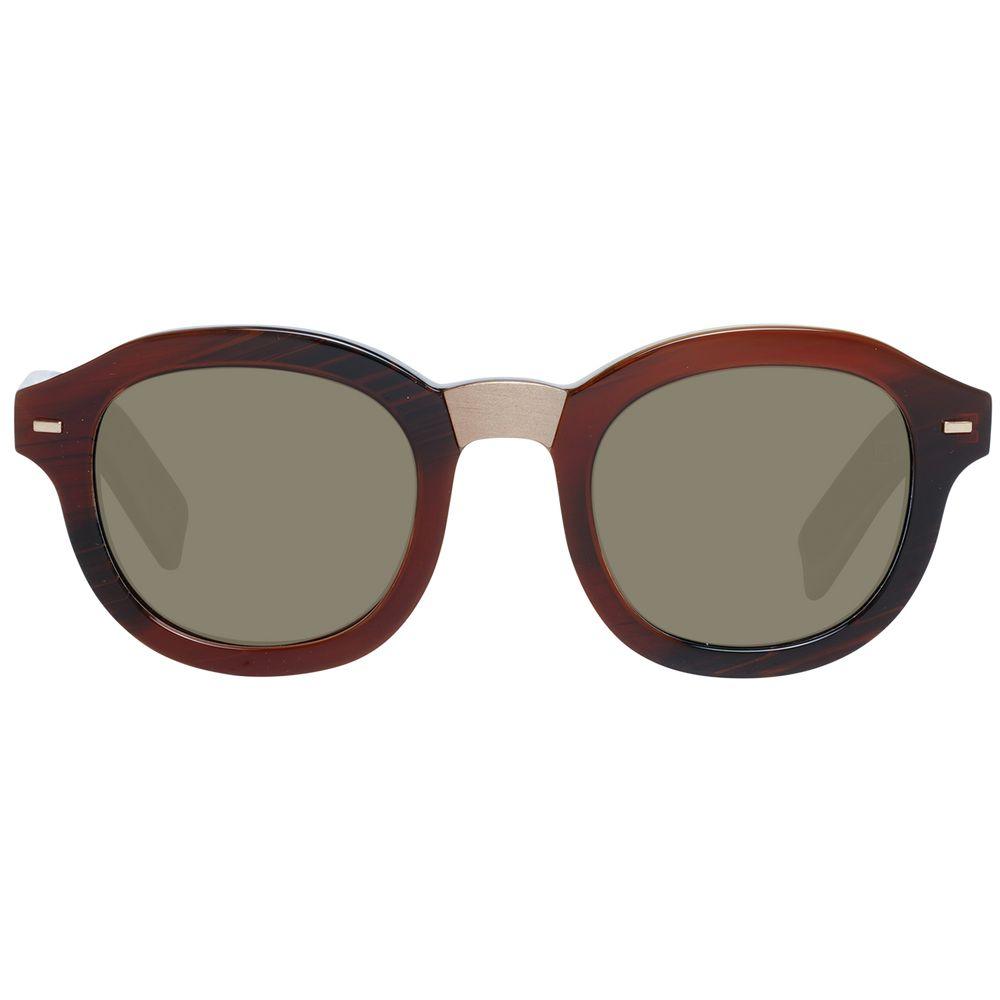 Zegna Couture Brown Men Sunglasses - Arichezz.store