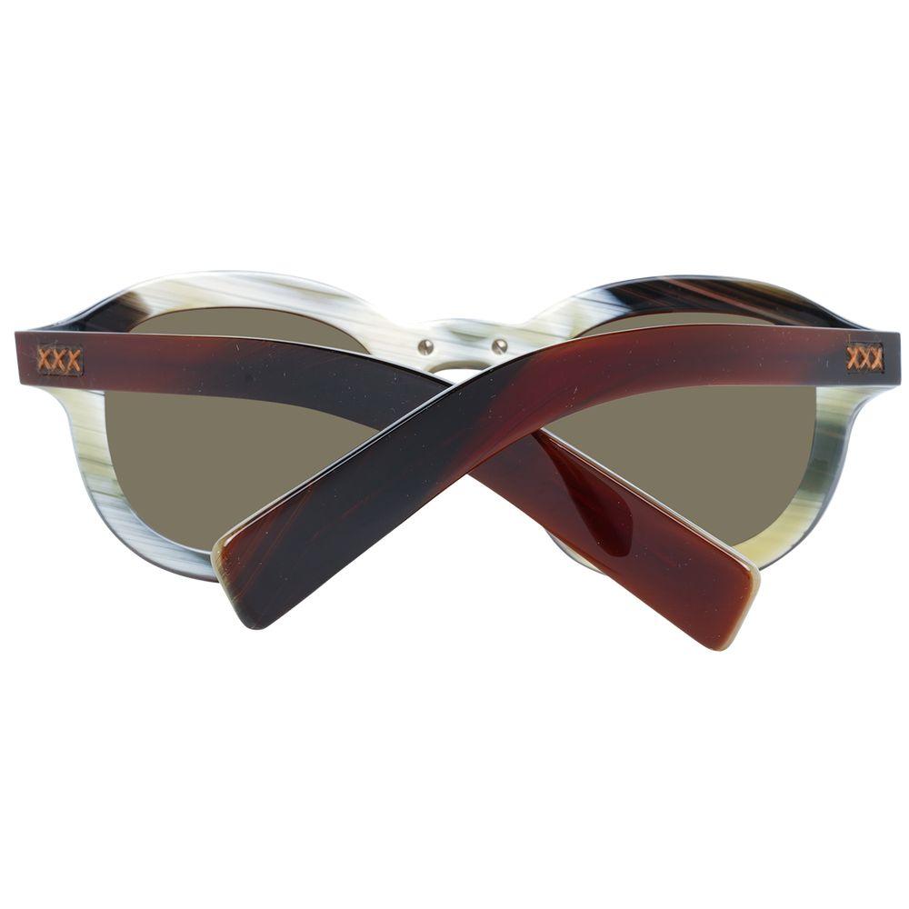 Zegna Couture Brown Men Sunglasses - Arichezz.store