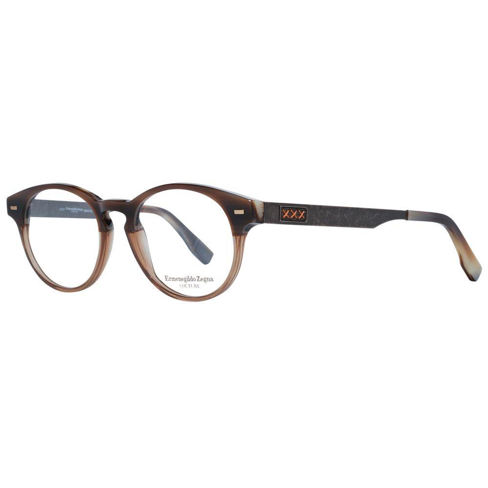 Zegna Couture Brown Men Optical Frames - Arichezz.store