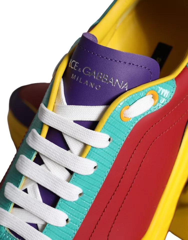 Dolce & Gabbana Multicolor Daymaster Low Top Sneakers Shoes - Arichezz.store