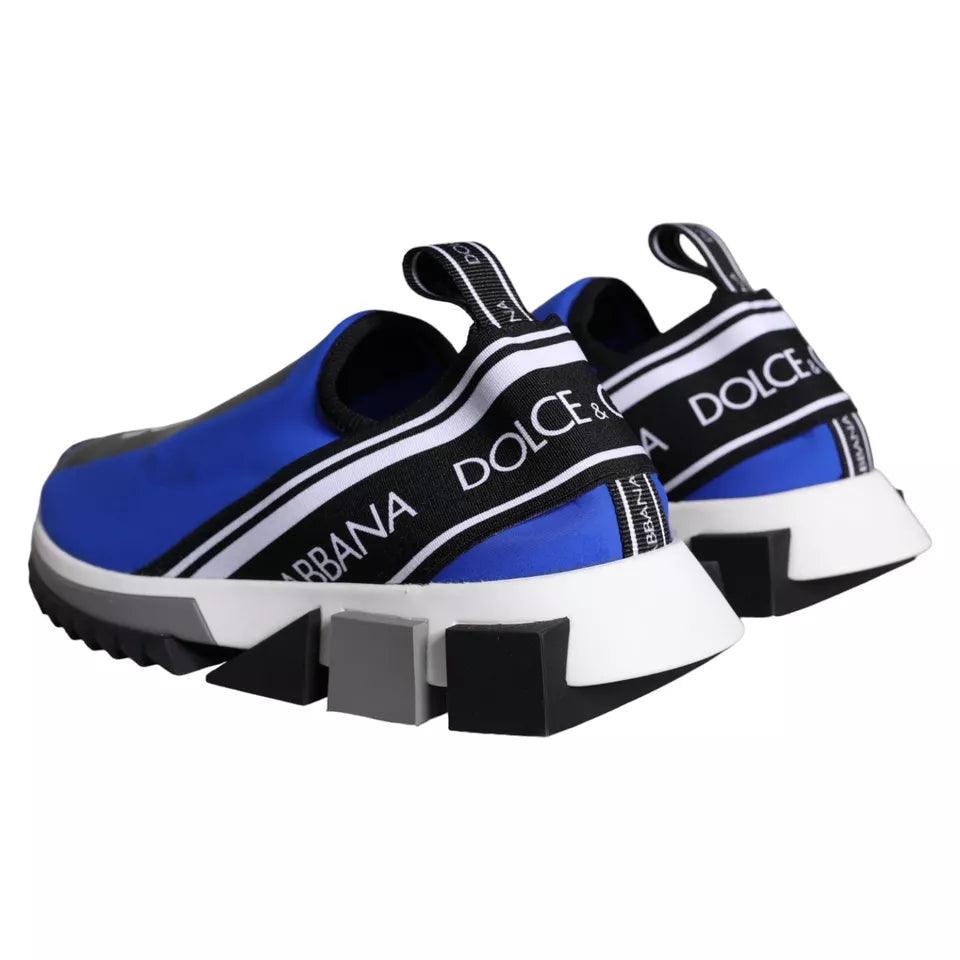 Dolce & Gabbana Blue Logo Low Top Sorrento Sneakers Shoes - Arichezz.store