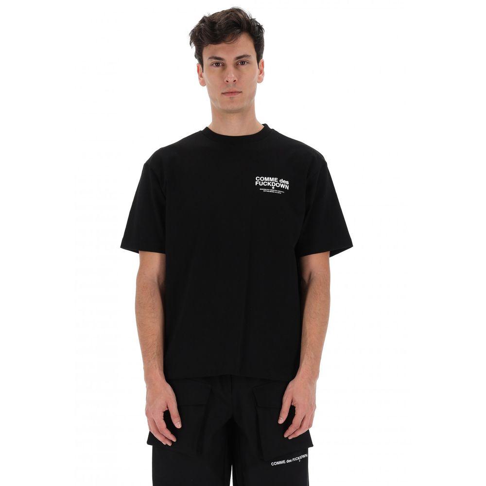 Comme Des Fuckdown Black Cotton T-Shirt