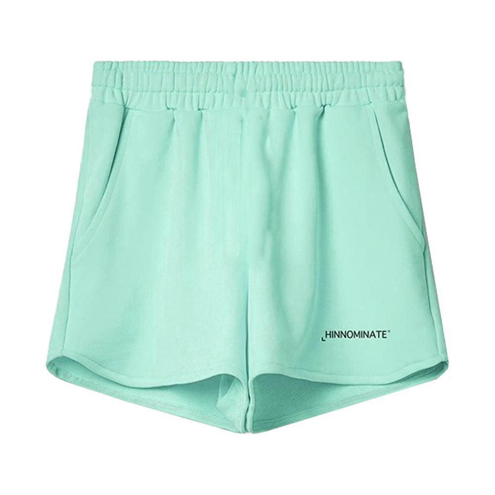 Hinnominate Green Cotton Fleece Shorts - Arichezz.store