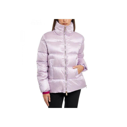 People Of Shibuya Purple Quilted Down Jacket - Arichezz.store