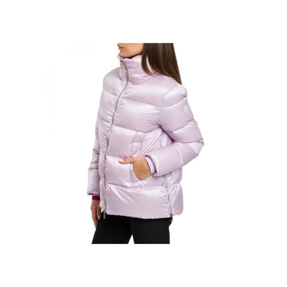 People Of Shibuya Purple Quilted Down Jacket - Arichezz.store