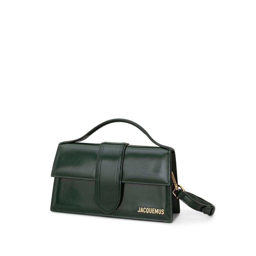 Jacquemus Green Leather Shoulder Bag - Arichezz.store