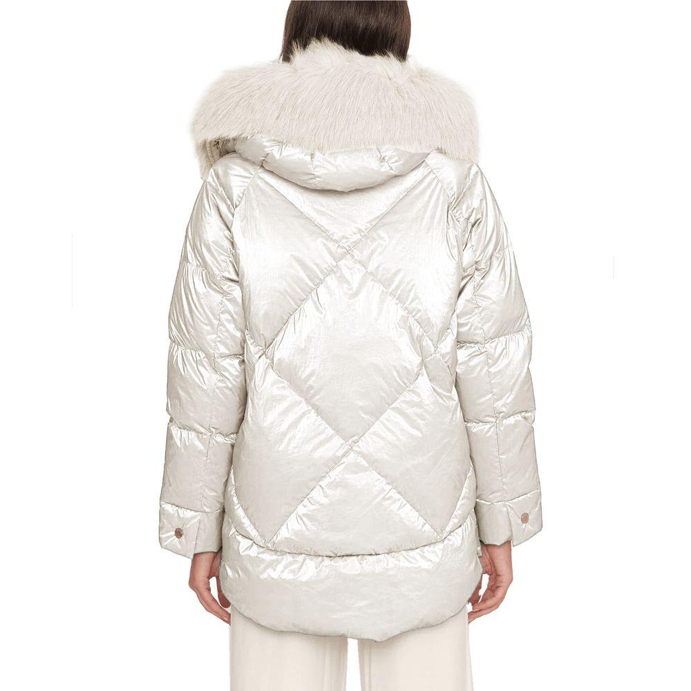 People Of Shibuya White Quilted Down Jacket - Arichezz.store