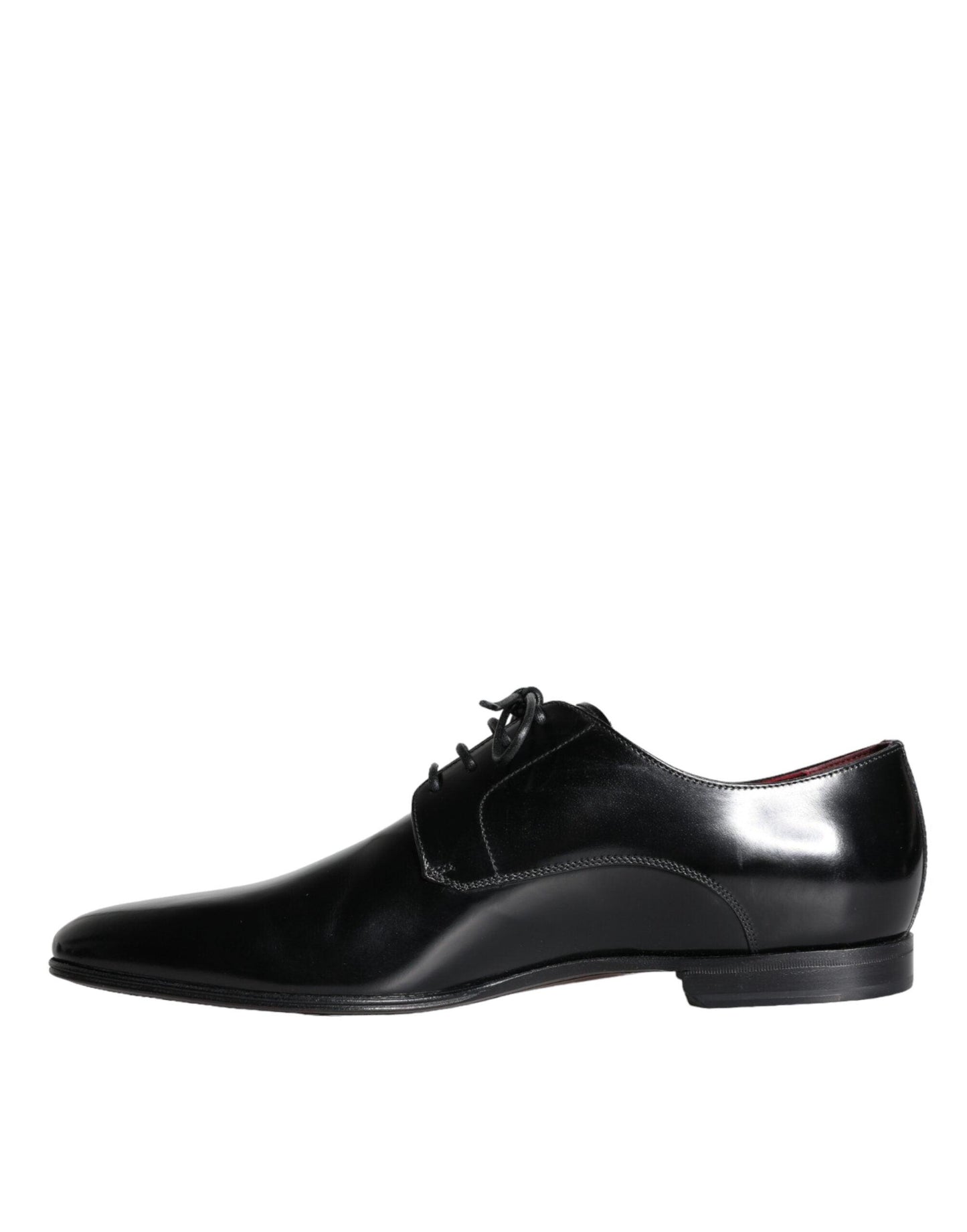 Dolce & Gabbana Black Calfskin Leather Derby Dress Men Shoes - Arichezz.store