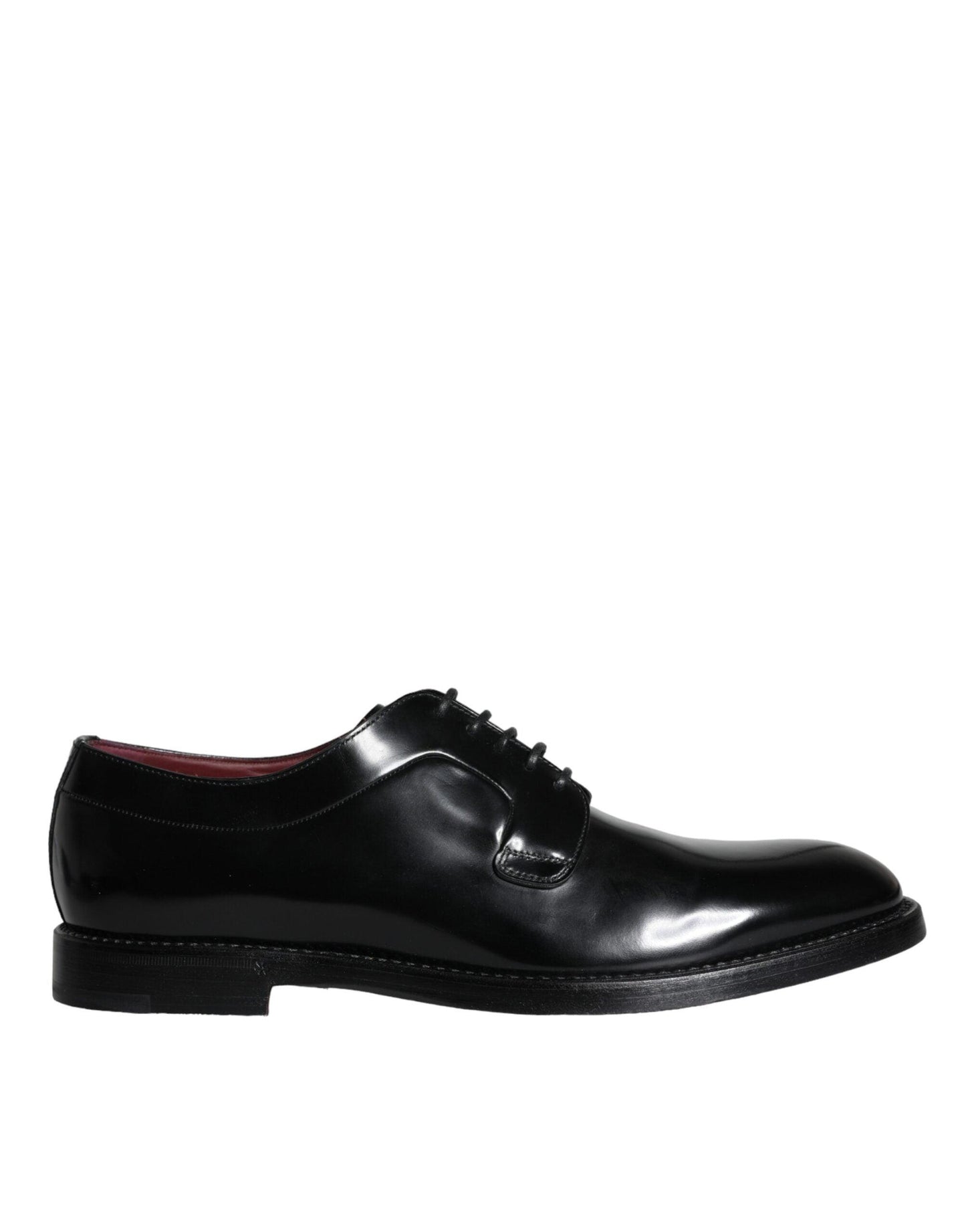 Dolce & Gabbana Black Calfskin Leather Derby Men Dress Shoes - Arichezz.store