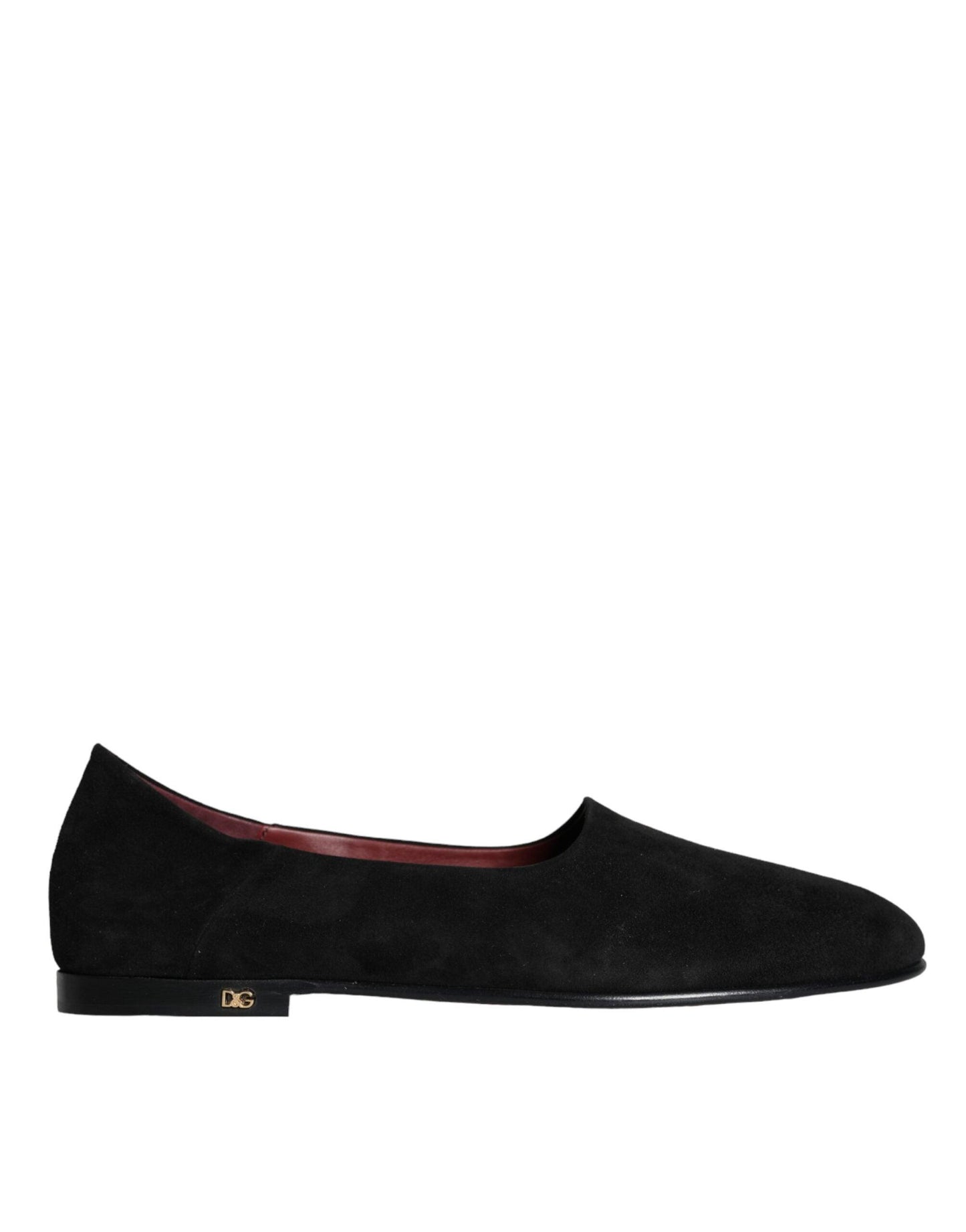 Dolce & Gabbana Black Suede Loafers Formal Slip On Shoes - Arichezz.store