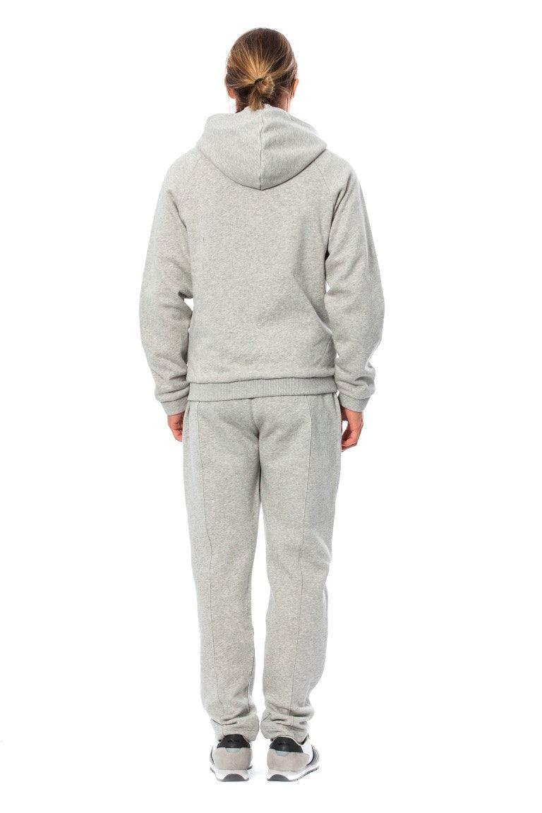 Billionaire Italian Couture Elegant Gray Hooded Cotton Sweatsuit - Arichezz.store