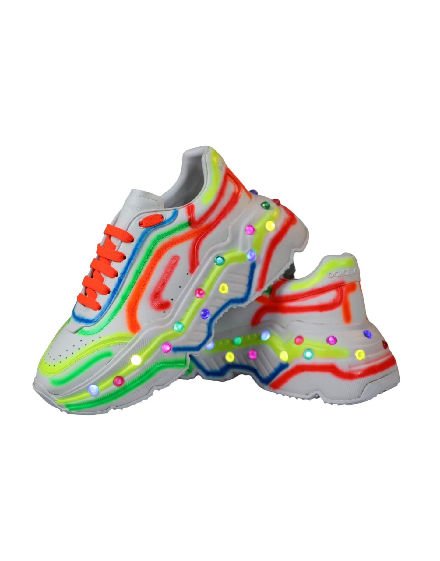 Dolce & Gabbana Multicolor Daymaster LED Lighted Sneaker Shoes - Arichezz.store