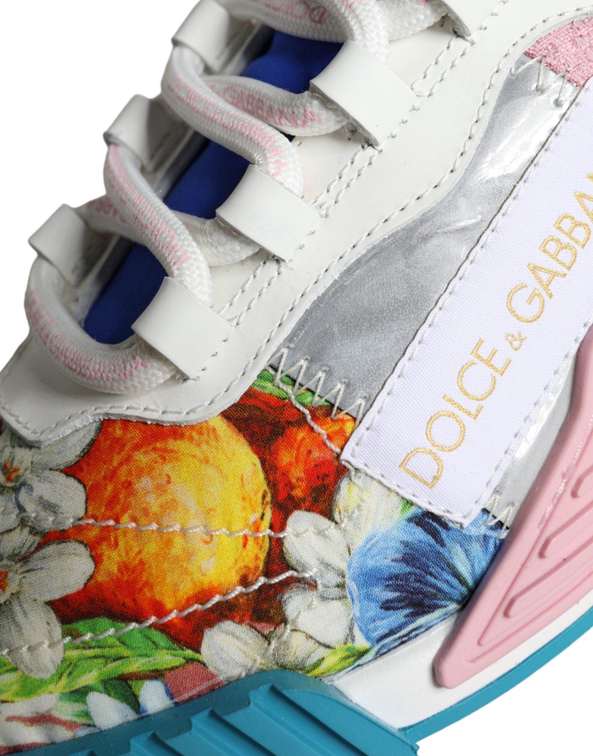 Dolce & Gabbana Multicolor Patchwork NS1 Low Top Sneaker Shoes - Arichezz.store