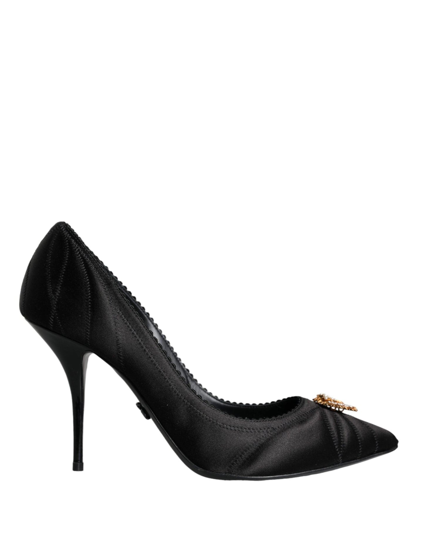 Dolce & Gabbana Black Heart DEVOTION Heels Pumps Shoes - Arichezz.store