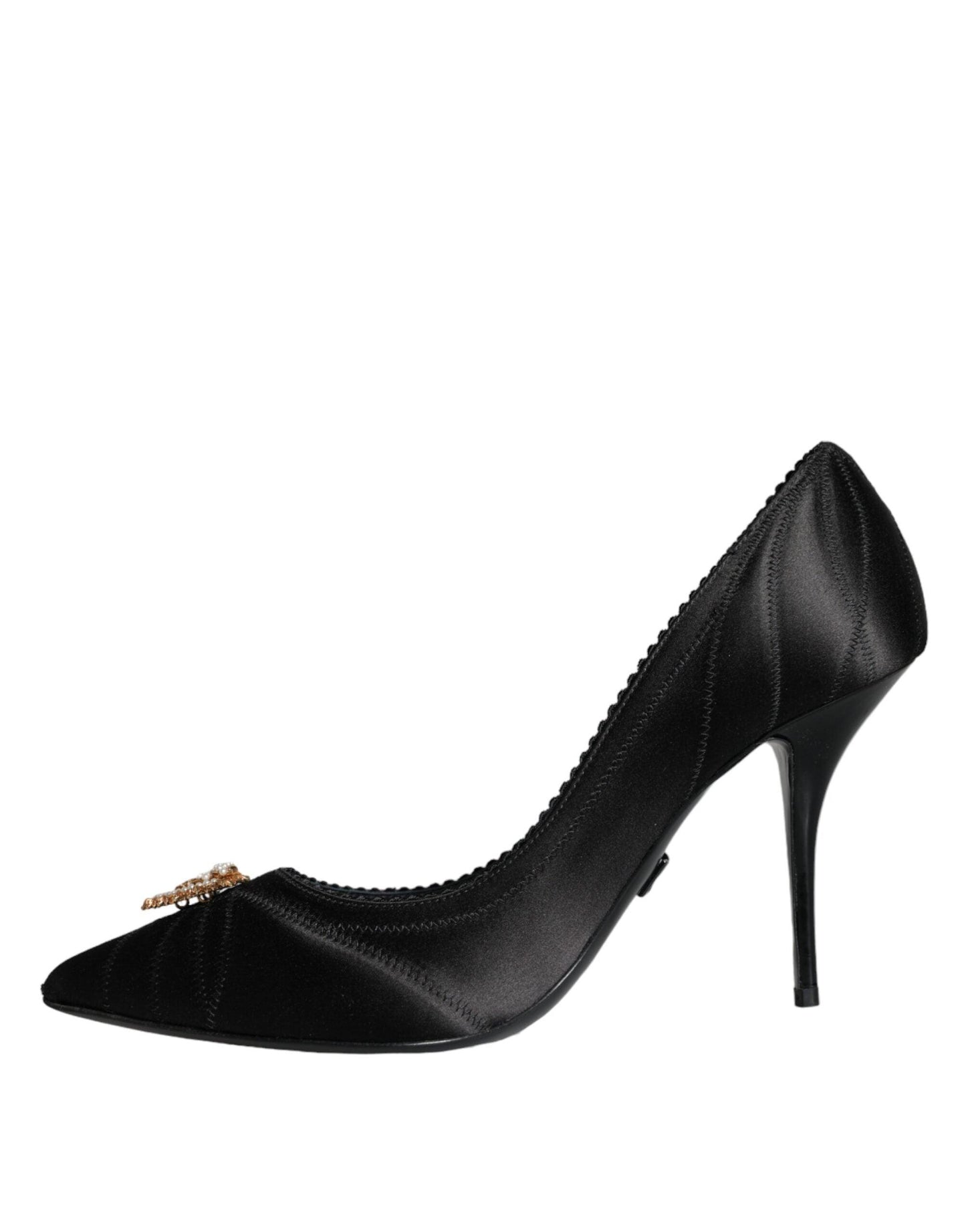 Dolce & Gabbana Black Heart DEVOTION Heels Pumps Shoes - Arichezz.store