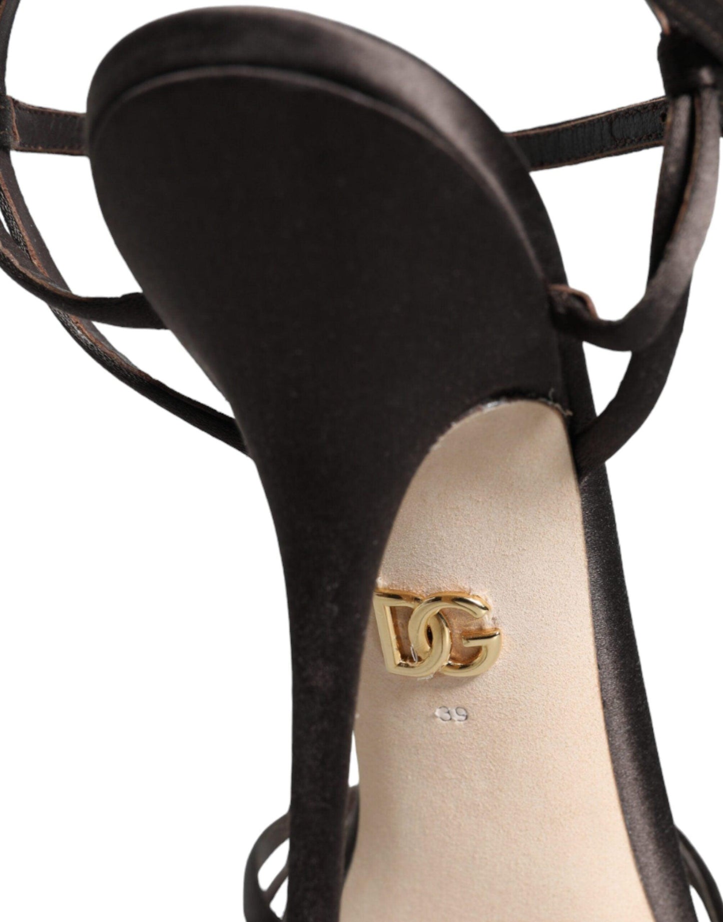 Dolce & Gabbana Brown Ankle Strap Stiletto High Heels Sandals Shoes - Arichezz.store