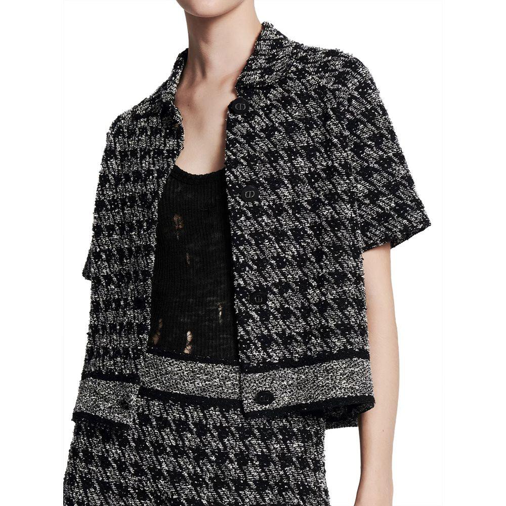 Dior Black Tweed Short Sleeve Jacket - Arichezz.store