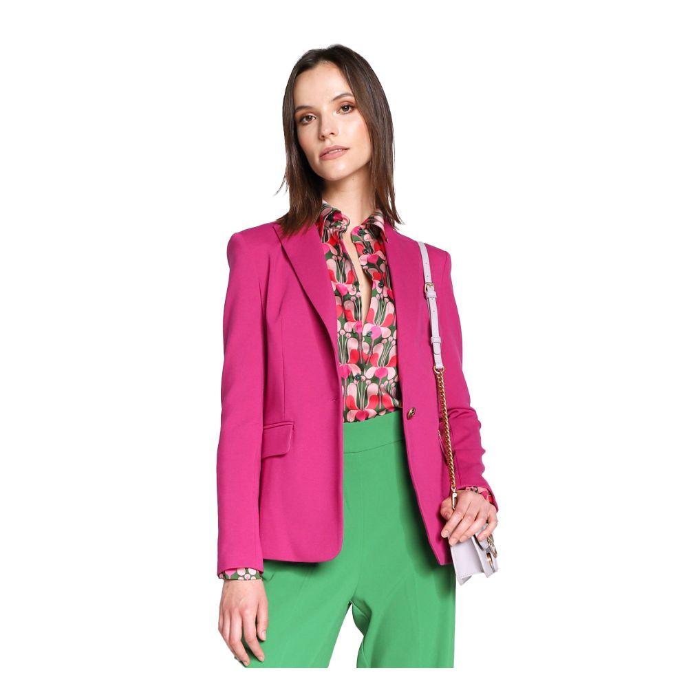 PINKO Fuchsia Viscose Blazer - Arichezz.store