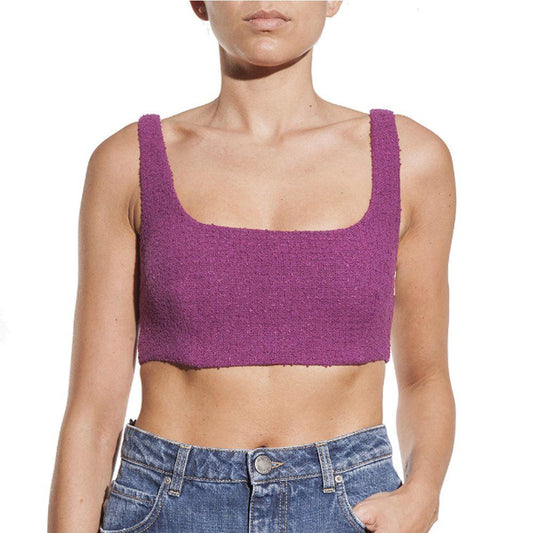 PINKO Purple Cotton Tops & T-Shirt - Arichezz.store