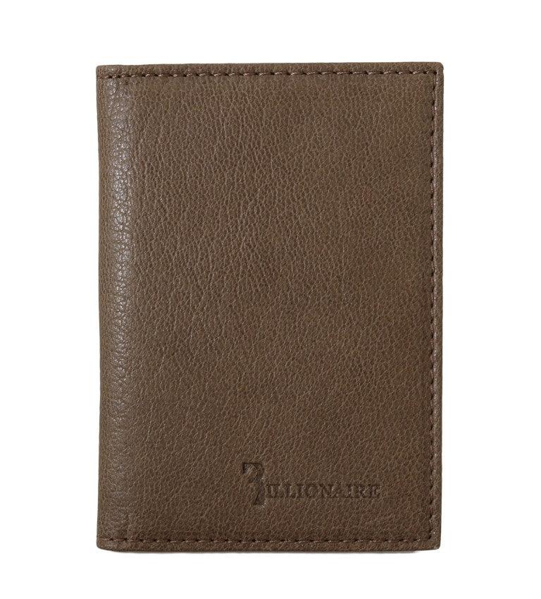 Billionaire Italian Couture Elegant Leather Men's Wallet in Brown - Arichezz.store