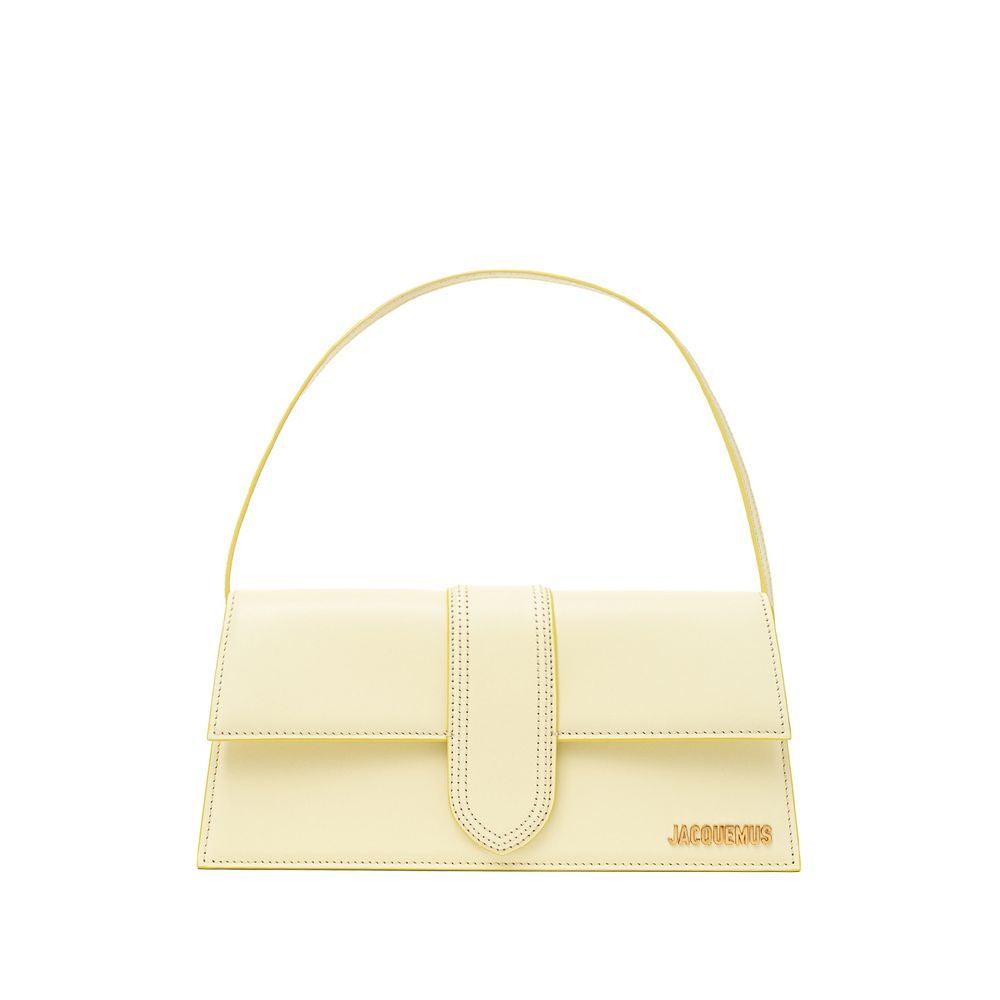 Jacquemus Yellow Leather Shoulder Bag - Arichezz.store