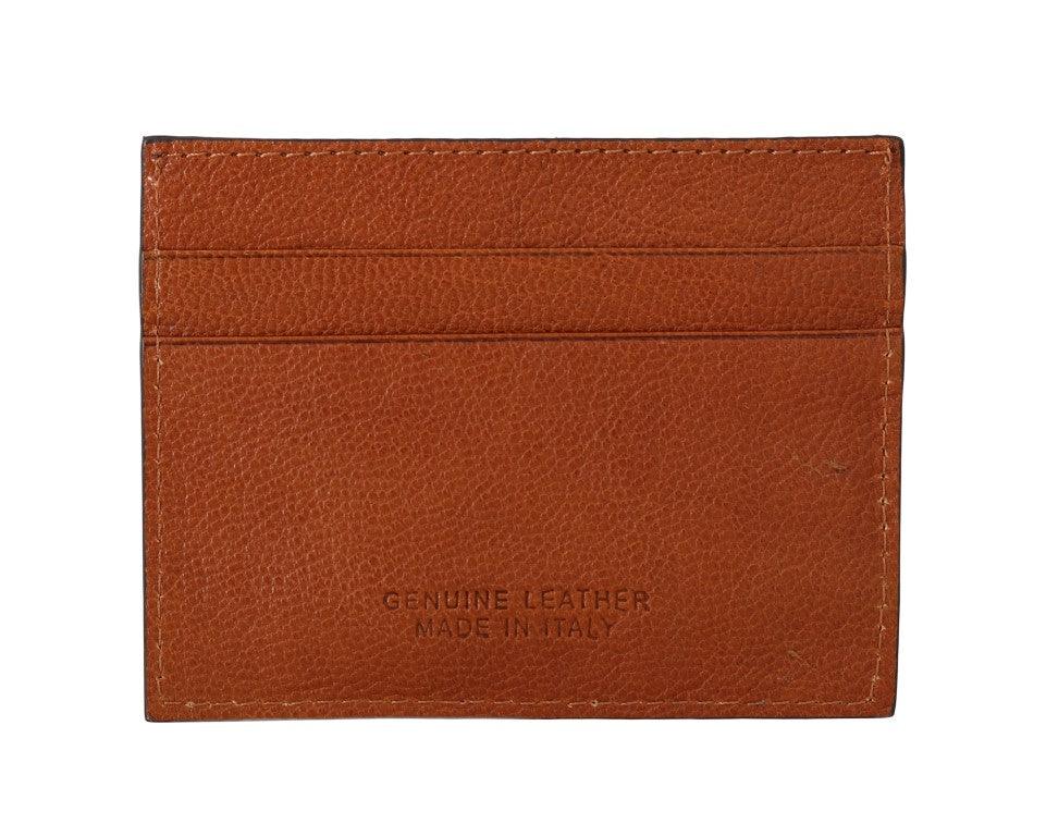 Billionaire Italian Couture Elegant Men's Leather Wallet in Brown - Arichezz.store