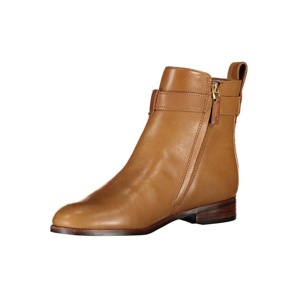 Ralph Lauren Brown Polyester Ankle Boot - Arichezz.store